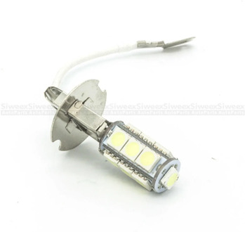 H3 PK22S 5050 Chips White 13 SMD Headlight Brightness LED Bulbs DC12V Auto Car Fog Light Lamp 6500K