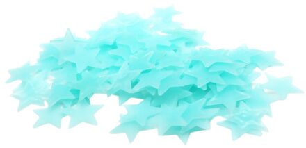 # H30 Glow In The Dark Speelgoed Lichtgevende Ster Stickers Slaapkamer Fluorescerende Schilderen Speelgoed Pvc Stickers Voor Kinderkamer blauw