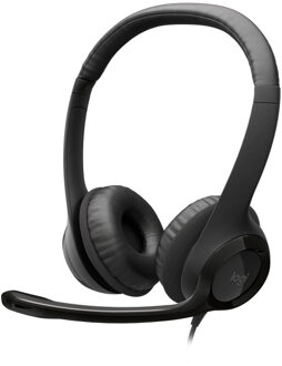 H390 Stereo USB-A Headset Headset Zwart
