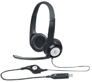 H390 Stereo USB-A Headset Headset Zwart