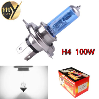 H4 100W 12V Halogen Bulb h4 super white Fog Lights High Power Car Headlights Lamp Car Light Source parking 100W