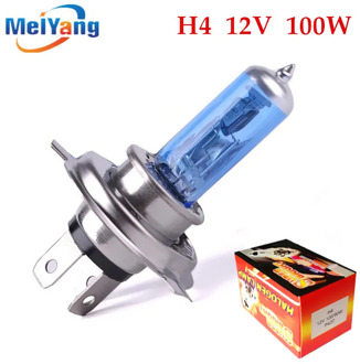 H4 100W 12V Halogen Bulb h4 super white Fog Lights High Power Car Headlights Lamp Car Light Source parking auto
