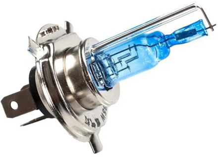 H4 Halogen Xenon Hid Headlight Headlamp 3 Contactors Super White Bulbs 12V 35W