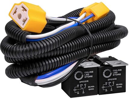 H4 Koplamp Relais Kabelboom Systeem 2 Koplamp Gloeilamp Fix Dim Licht