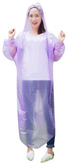 # H40 Wegwerp Adult Emergency Waterdichte Regenjas Wandelen Camping Hood Poncho Regenjas Reizen Camping Jas Unisex Transparant