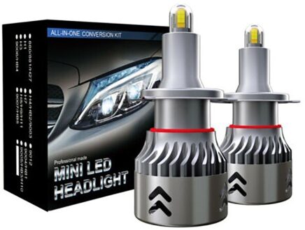 H7/H8/H9/H11 9006/HB4 Xenon Hid Kit 8 Sides 2Pcs 55W 30000LM led H7 Auto Canbus Led Koplampen Lampen Kit Heldere