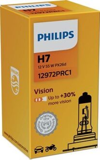 H7 Vision C1 55W 12V PX26d 12972PRC1 1500lm Transparant