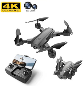H9 Pro RC drone 4K dual camera 2.4G HD transmission WiFi height keeping folding professional helicopter adult toy black/orange