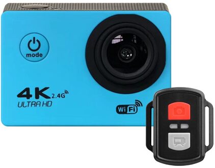 H9R 4K Action Camera Ultra Hd Wifi 2 Inch Scherm 170D Gaan Waterdicht Pro Camera Helm Video Opname Action sport Camera Blauw