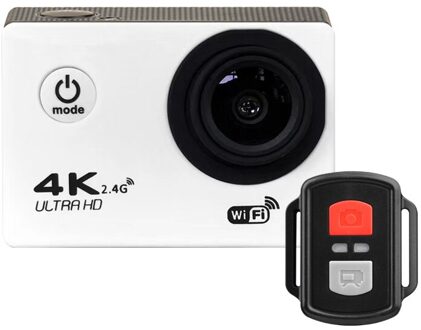 H9R 4K Action Camera Ultra Hd Wifi 2 Inch Scherm 170D Gaan Waterdicht Pro Camera Helm Video Opname Action sport Camera wit