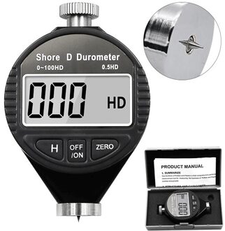 Ha Hd Hc Digital Dial Indicator Durometer Digitale Hardheid Tester Meter Shore Een Voor Plastic Lederen Rubber Multi-Hars HD zwart