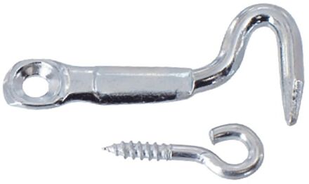 Haak Halfrond Staal Verzinkt 3,5x35mm 2 Stuks