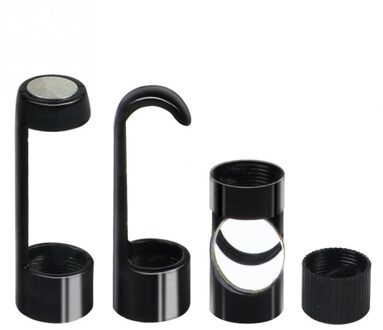 Haak Magneet Zijaanzicht Spiegel Set Compatibel Voor 8Mm/5.5Mm Endoscoop Waterdicht Met Schroefdraad Zwart