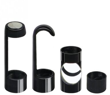 Haak Magneet Zijaanzicht Spiegel Set Compatibel Voor 8Mm/5.5Mm Endoscoop Waterdicht Met Schroefdraad Zwart