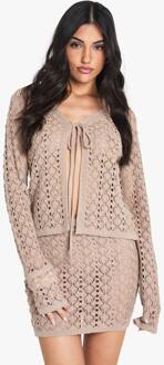 Haak Mini Rok, Mocha