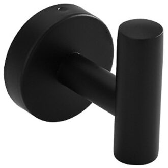 Haak Moderne Muur Hook Holder Voor Badkamer Keuken Garage Hotel Wandmontage Handtas Opslag Hanger Badkamer Rack # Td zwart