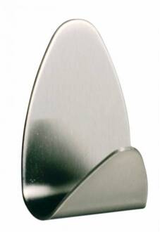 Haak Oval Geb/RVS Zilverkleurig