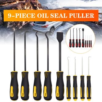 Haak Pick Set Auto Reparatie Olie Afdichting O-ring Remover Hand Tool 9Pcs Air Cilinder Schoonmaken Set Gereedschap olie Seal Schroef Drive Puller