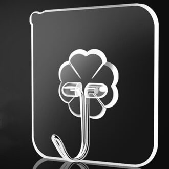 Haak Sterke Viscose Muur Opknoping Op De Muur Transparante Non-Markering Dragende Badkamer Keuken Haak Plakken Gratis punch Thick paste 40