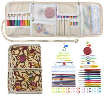 Haak Tas Haak Breien Gereedschapstas Haaknaald Case Rits Opbergtas Huishoudelijke Naaien Gereedschap Niet Inbegrepen