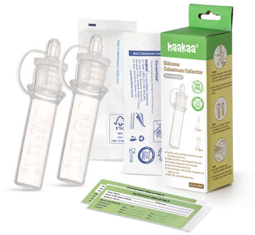 haakaa® Colostrum collector set van 2, steriel verpakt Transparent
