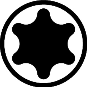 Haakse schroevendraaier T8 titaanzilver Wiha