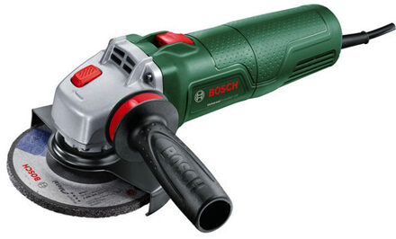 Haakse slijper UniversalGrind 850-125 (Handgreep vibration control, beschermkap, clip-on beschermkap, slijpschijf, 2x doorslijpschijf)