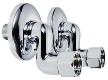 Haakstroomaansluiting, 1/2"ET x 3/4"IT, 30 mm, met rozet (2x) - 986266355