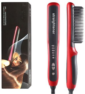 Haar Baard Stijltang Styler Kam Keramische Massage Stijltangen Elektrische Multifunctionele Borstel Styling Machine met doos / EU