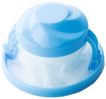 Haar Bal Removal Tool Wasmachine Haar Bal Zuig Remover Stok Zak Herbruikbare Filter Mesh Pouch Wasserij Gereedschap Accessoires blauw B