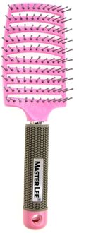 Haar Borstel Haar Massage Kam Anti Statische Anti Tangle Haarborstel Hair Care Salon Kappers Styling Tools Voor Vrouwen 016 roze