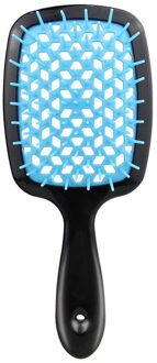 Haar Borstel Haar Massage Kam Anti Statische Anti Tangle Haarborstel Hair Care Salon Kappers Styling Tools Voor Vrouwen blauw