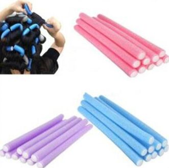 Haar Curling Flexi Staven Magic Air Hair Roller Curler Haar Roller Sticker Willekeurige Kleuren 5stk
