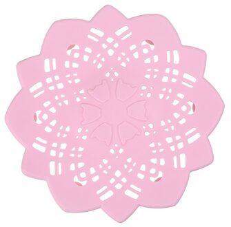 Haar Filter Aanrecht Filter Badkamer Riool Anti-Verstopping Afvoerputje Roze