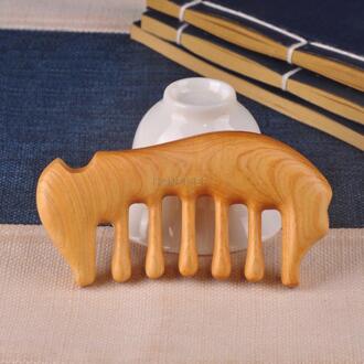 Haar Massage Kam Brede Tanden Natuurlijke Houten Kam Hoofd Meridiaan Massage Tool Handgemaakte Anti Statische Kam Massage & Schrapen 1