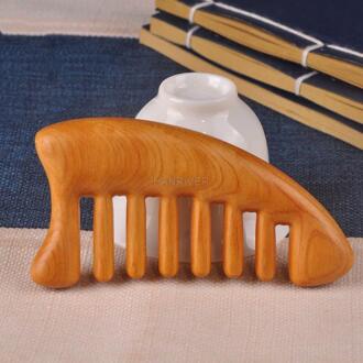 Haar Massage Kam Brede Tanden Natuurlijke Houten Kam Hoofd Meridiaan Massage Tool Handgemaakte Anti Statische Kam Massage & Schrapen 2