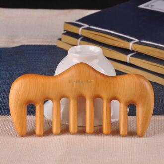 Haar Massage Kam Brede Tanden Natuurlijke Houten Kam Hoofd Meridiaan Massage Tool Handgemaakte Anti Statische Kam Massage & Schrapen 5