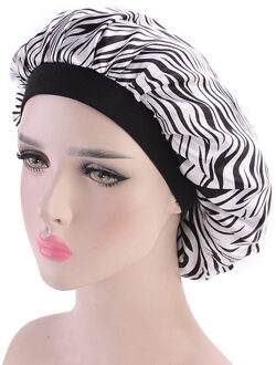 Haar Satijn Motorkap Voor Slapen Douche Cap Zijde Motorkap Motorkap Vrouwen Nachtrust Cap Head Cover Brede Elastische Band 06