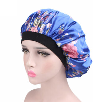 Haar Satijn Motorkap Voor Slapen Douche Cap Zijde Motorkap Motorkap Vrouwen Nachtrust Cap Head Cover Brede Elastische Band 08