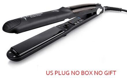 Haar Stoom Stijltang Keramische Stoom Flat Iron Vapor Plate Nat/Droog Haar Ijzer Stoomboot Styling Tool Hair Styling Accessoires US geen doos nee gift