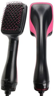 Haar Styler Stijltang Curling Air Kam Professionele Haarverzorging Gereedschappen Een Stap Air Brush Styler Iron Hair Curler au plug / zwart-geen doos