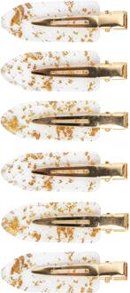 Haar Styling brushworks Gold Flake No Crease Clips 6 st