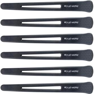 Haar Styling brushworks No Crease Sectioning Hair Clips 6 st