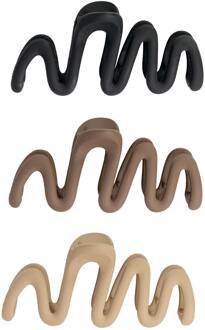 Haar Styling brushworks Wave Claw Clips 3 st