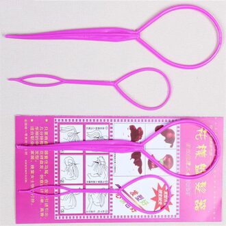 Haar Tool 2 Stuks Paardenstaart Schepper Plastic Lus Styling Tools Pony Tail Clip Haar Vlecht Maker Styling Tool 05