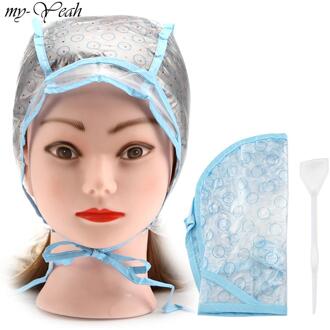 Haar Verven Cap + Hook Brush Coloring Highlighting Verven Cover Protector Diy Thuisgebruik Pro Salon Hair Styling Tools Diy thuis