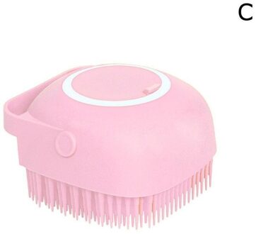 Haar Wassen Kam Massage Borstel Met Haak Voet Scrubber Silicone Baby Hoofdhuid Massage Body Kam Badkamer Benodigdheden roze