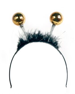 Haarband gouden discobollen
