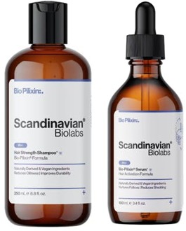 Haarbehandeling Scandinavian Biolabs Hair Strength Shampoo & Bio-Pilixin Hair Activation Serum For Men 100 ml + 250 ml