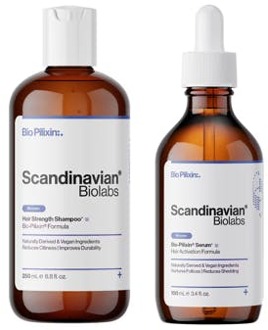 Haarbehandeling Scandinavian Biolabs Hair Strength Shampoo & Bio-Pilixin Hair Activation Serum For Women 100 ml + 250 ml